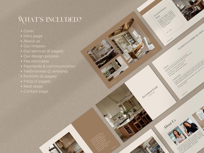 Interior Design Investment Guide Template | Interior Design Services ...