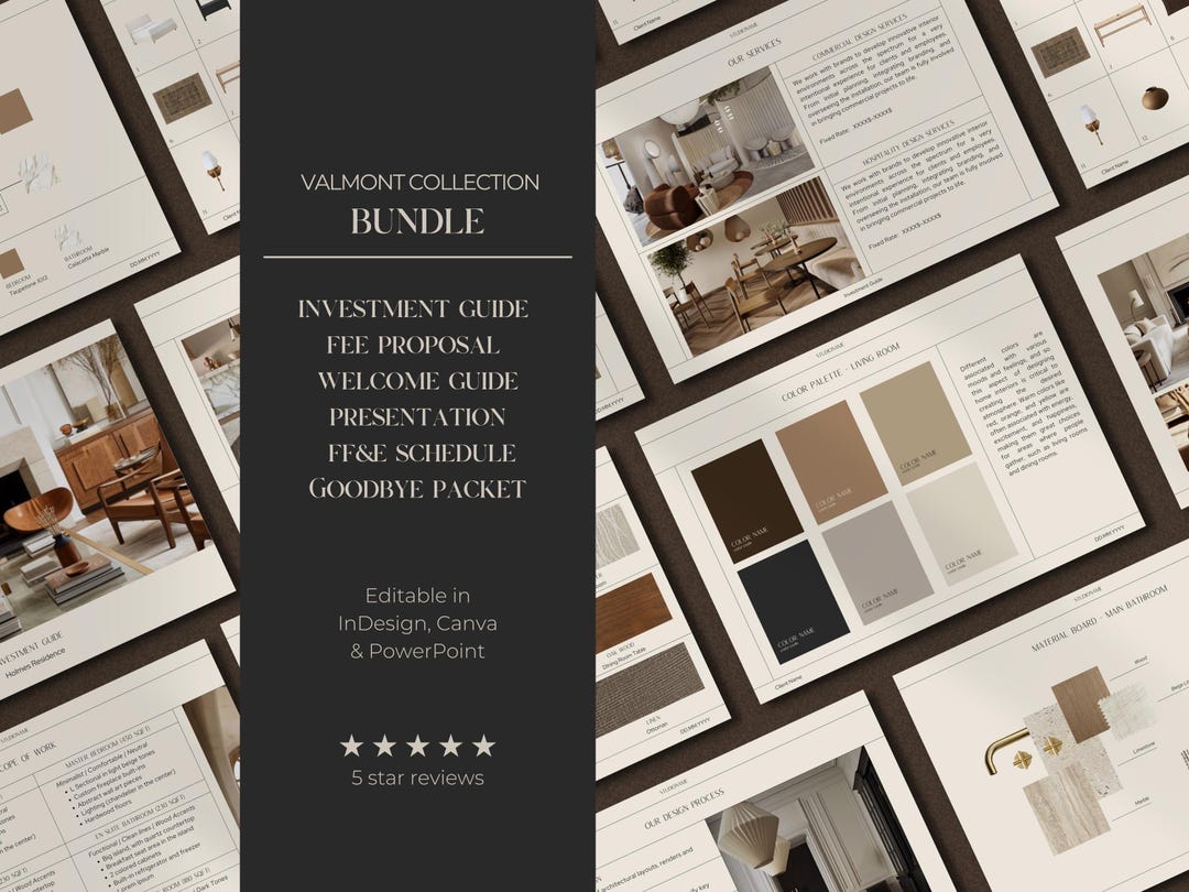 Interior Design Bundle | Investment Guide | Project Proposal | Welcome ...