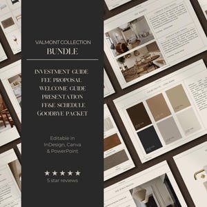 Interior Design Bundle | Investment Guide | Project Proposal | Welcome Guide | Interior Design Client Presentation | FF&E | Goodbye Packet