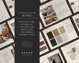 Interior Design Bundle | Investment Guide | Project Proposal | Welcome Guide | Interior Design Client Presentation | FF&E | Goodbye Packet