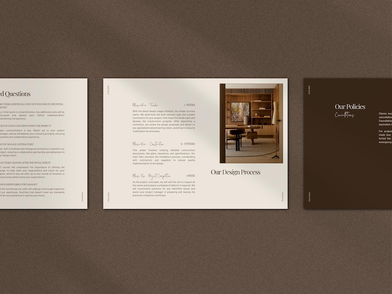 Interior Design Welcome Guide Template | Interior Design Welcome Packet ...