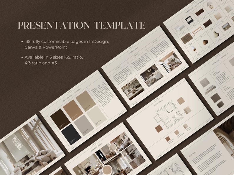 Interior Design Bundle | Interior Design Presentation Template | Interior Design Proposal | FF&E Schedule | Interior Design Templates image 4