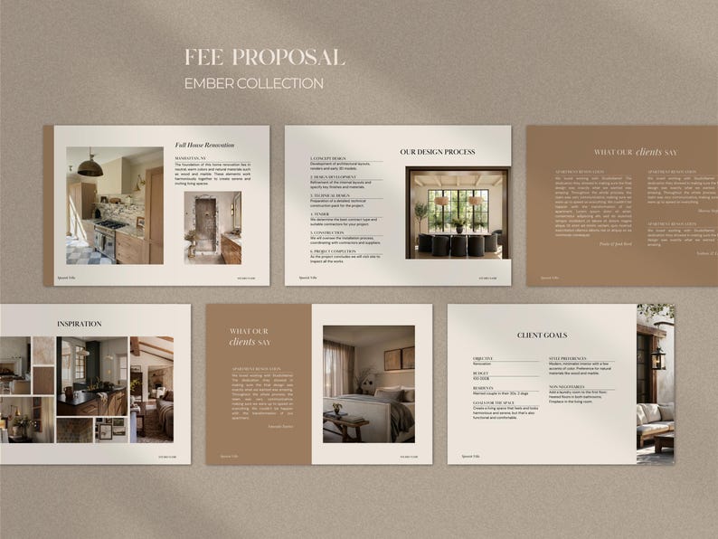 Interior Design Proposal Template | Project Proposal Template for ...