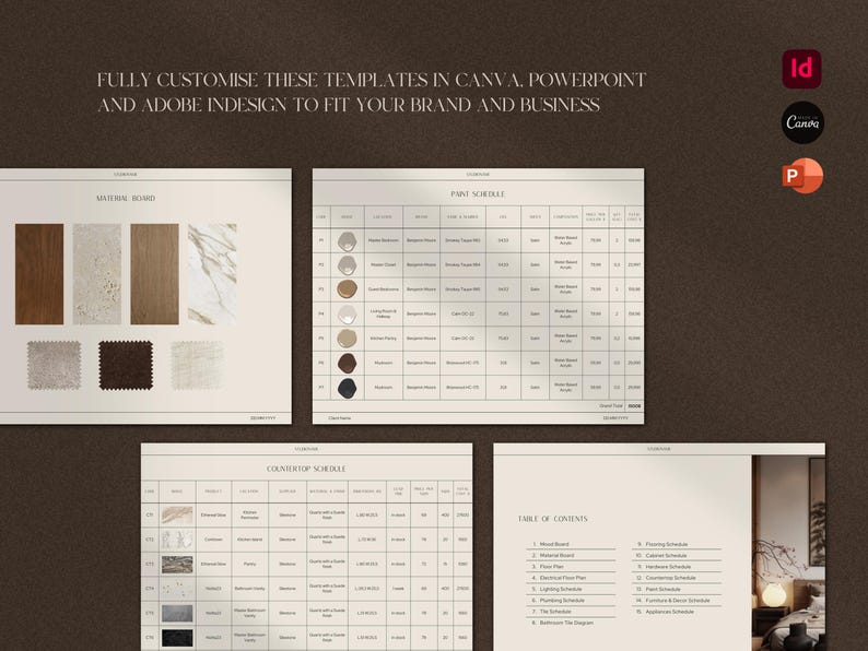 FF&E Schedule | Interior Design Furniture, Fixtures and Finishes ...
