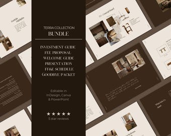 Interior Design Bundle | Investment Guide | Fee Proposal | Welcome Guide | Interior Design Client Presentation | FF&E | Goodbye Packet