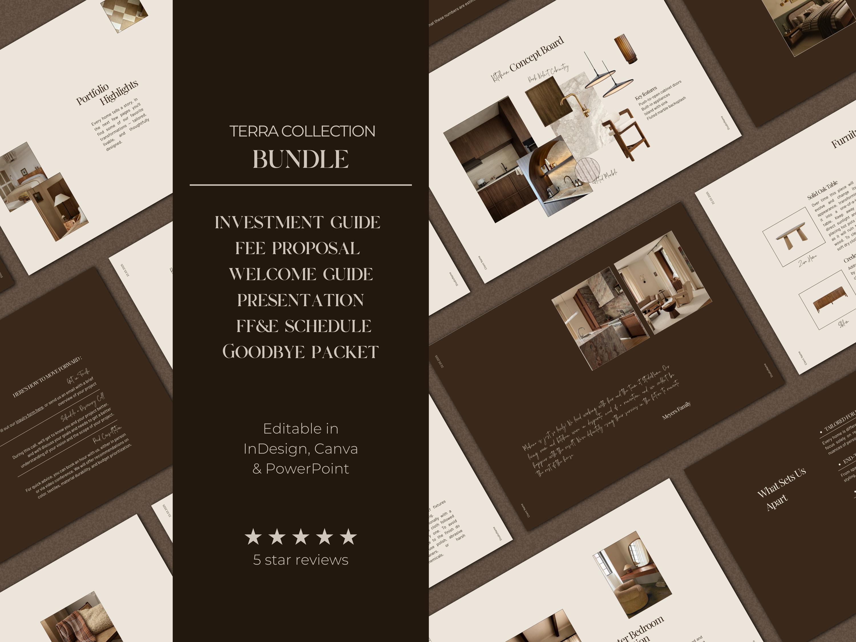 Interior Design Bundle | Investment Guide | Fee Proposal | Welcome ...