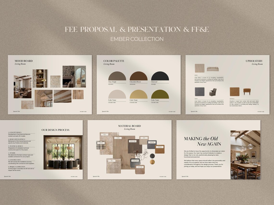 Interior Design Bundle | Interior Design Presentation Template ...