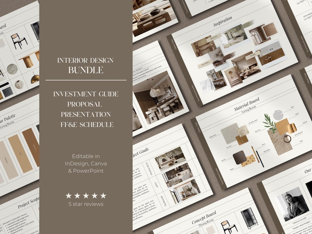 Interior Design Bundle | Investment Guide | Interior Design Proposal ...