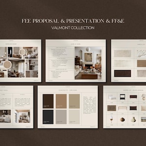 Interior Design Bundle | Interior Design Presentation Template | Interior Design Proposal | FF&E Schedule | Interior Design Templates
