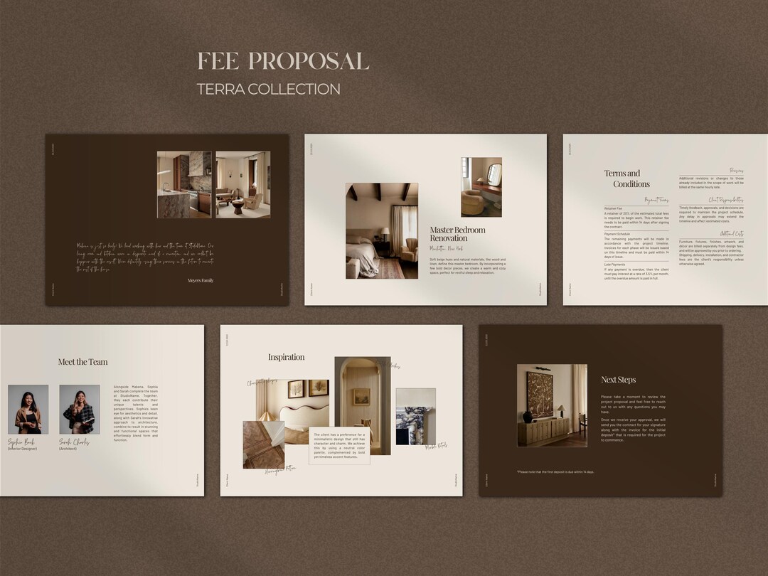 Interior Design Proposal Template | Interior Design Fee Proposal ...