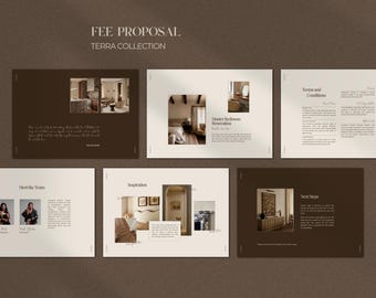 Interior Design Proposal Template | Interior Design Fee Proposal | Project Proposal Template | Interior Design Template