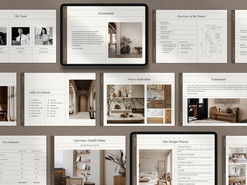 Interior Design Bundle | Interior Design Presentation Template ...