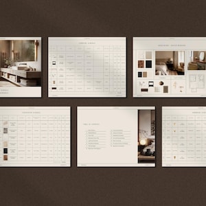 Interior Design Bundle | Interior Design Presentation Template | Interior Design Proposal | FF&E Schedule | Interior Design Templates image 8