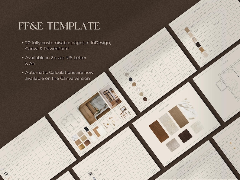 Interior Design Bundle | Interior Design Presentation Template | Interior Design Proposal | FF&E Schedule | Interior Design Templates image 7
