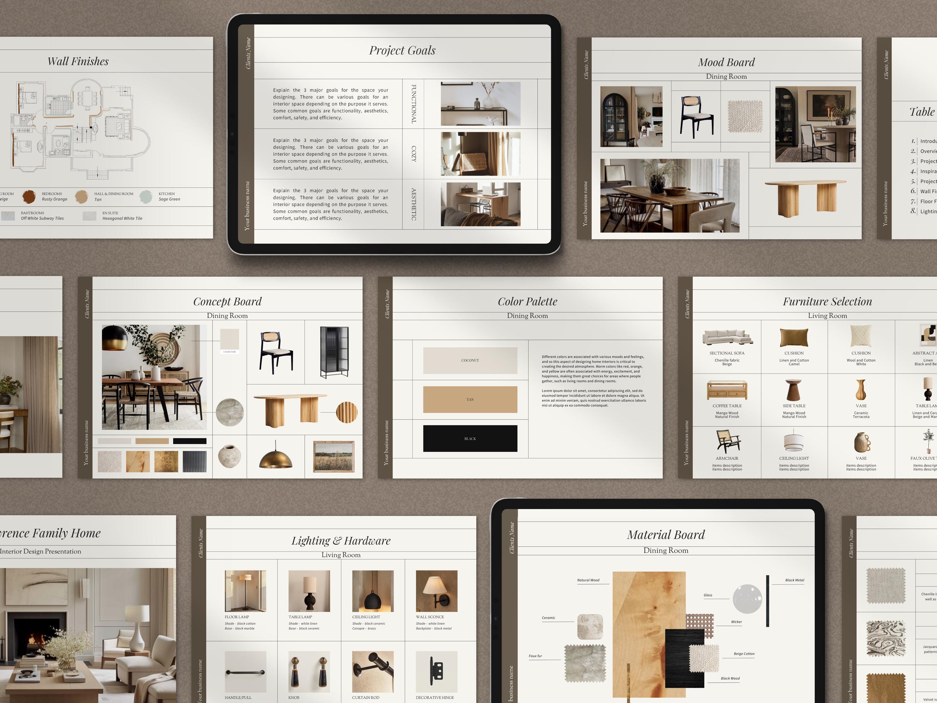 Interior Design Bundle | Investment Guide | Interior Design Proposal ...