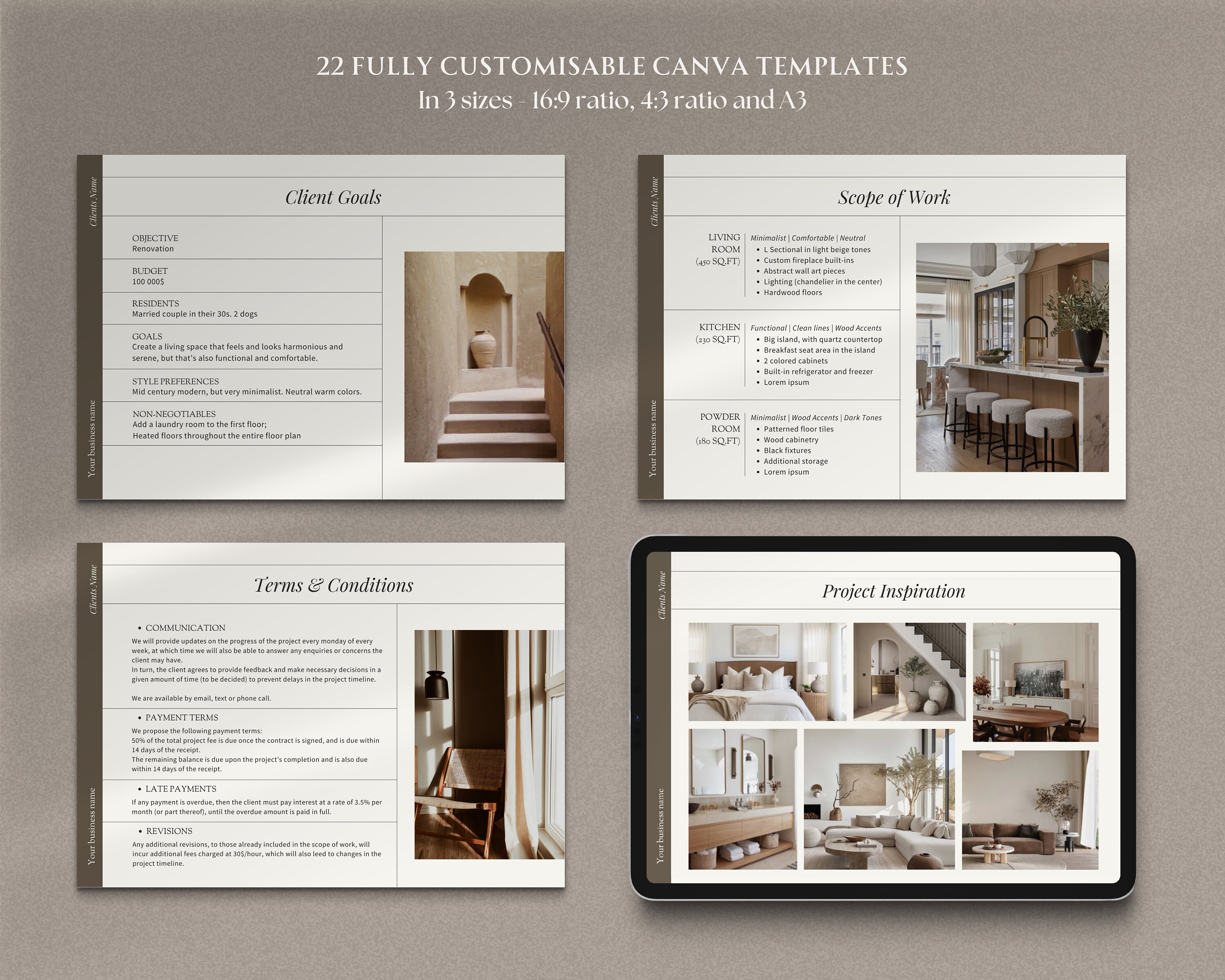 Interior Design Proposal Interior Design Presentation Project Proposal ...