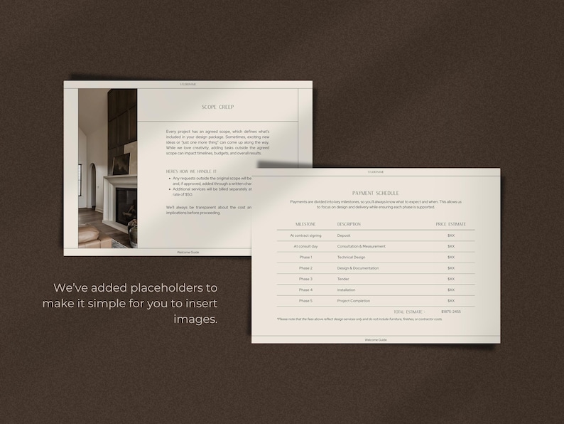 Interior Design Welcome Guide Template | Interior Design Welcome Packet ...