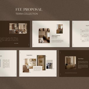 Interior Design Proposal Template | Interior Design Fee Proposal | Project Proposal Template | Interior Design Template