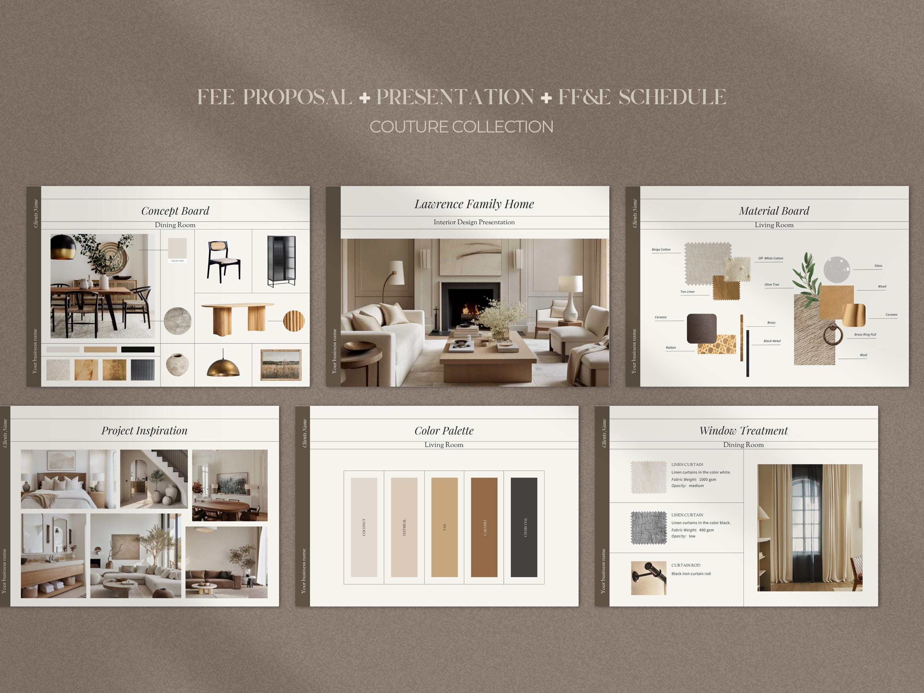 Interior Design Bundle | Interior Design Presentation Template ...