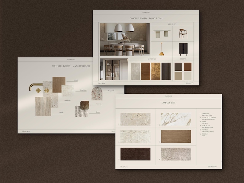 Interior Design Bundle | Interior Design Presentation Template | Interior Design Proposal | FF&E Schedule | Interior Design Templates image 5