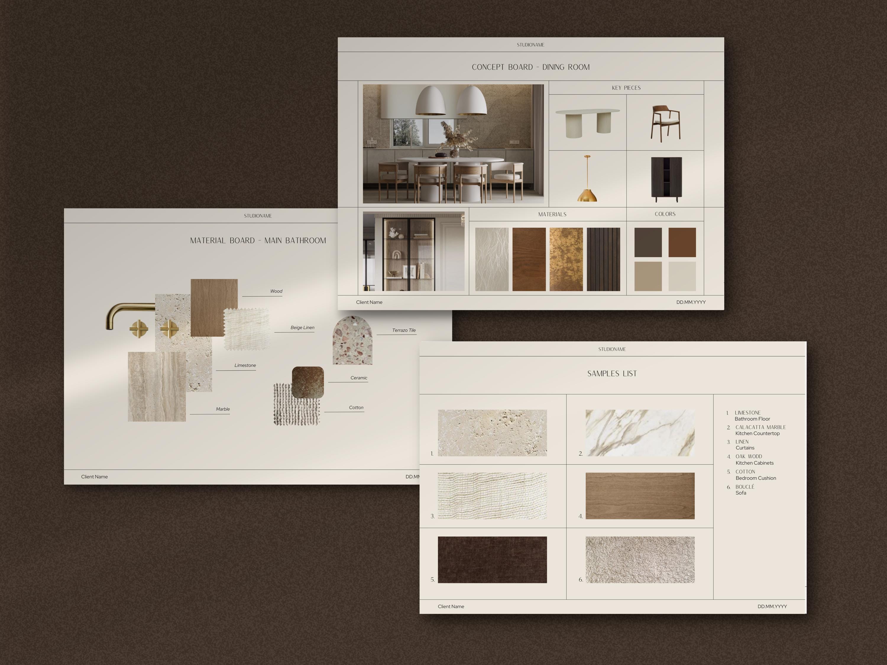 Interior Design Bundle | Interior Design Presentation Template ...