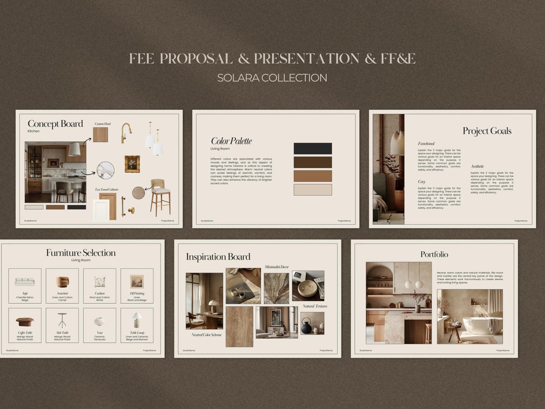 Interior Design Bundle | Interior Design Presentation Template ...