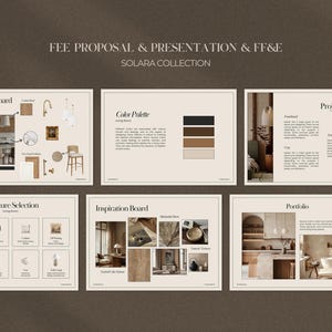 Interior Design Bundle | Interior Design Presentation Template | Interior Design Proposal | FF&E Schedule | Interior Design Templates