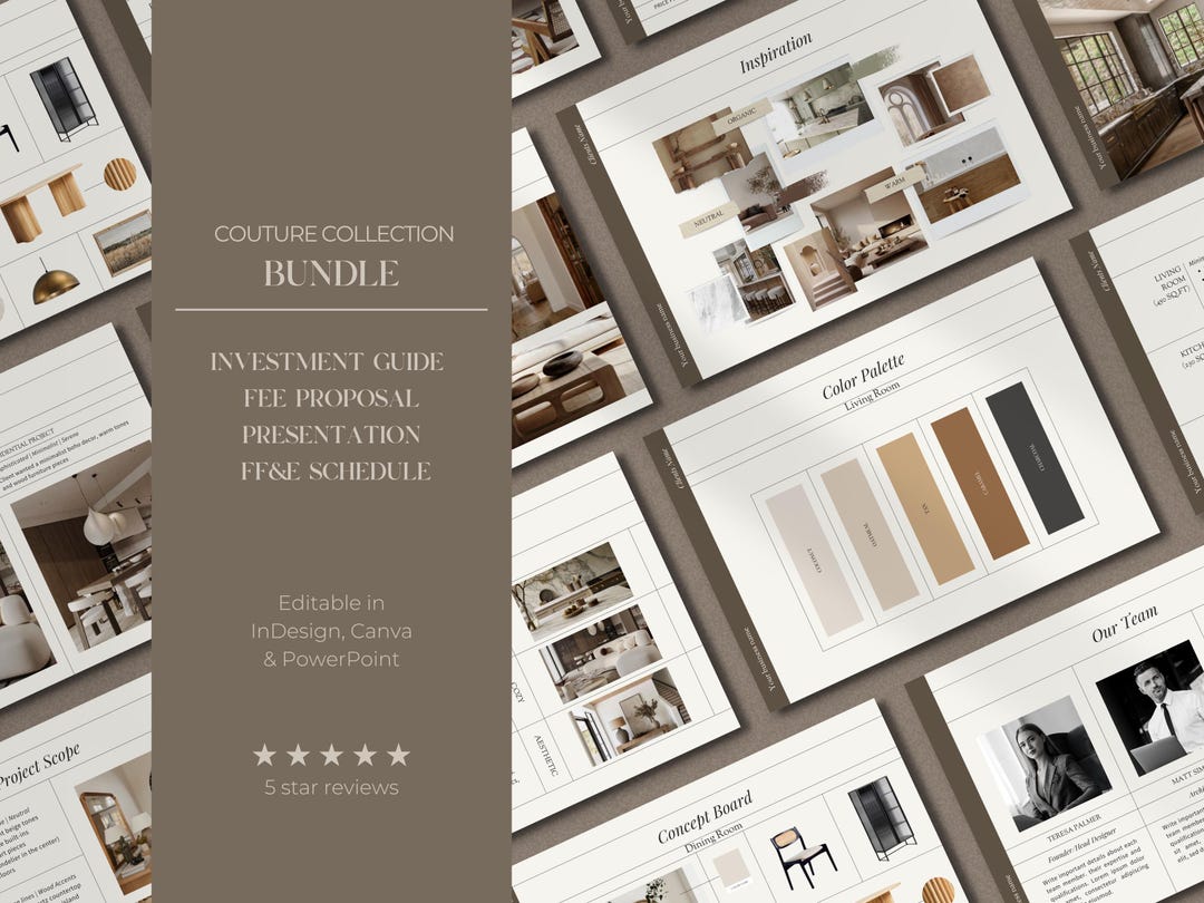 Interior Design Bundle | Investment Guide | Interior Design Proposal ...