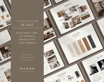 Interior Design Bundle | Investment Guide | Interior Design Proposal | Interior Design Client Presentation | FF&E | Fixtures and Finishes