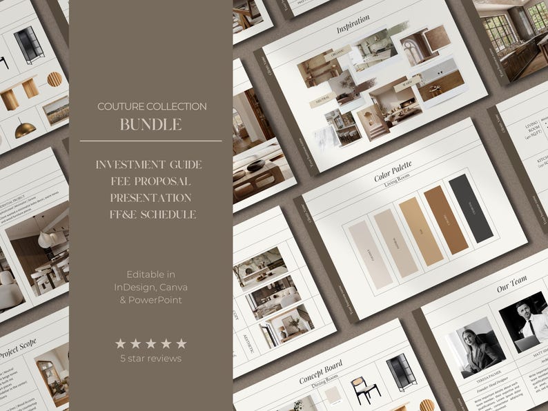 Interior Design Bundle | Investment Guide | Interior Design Proposal ...