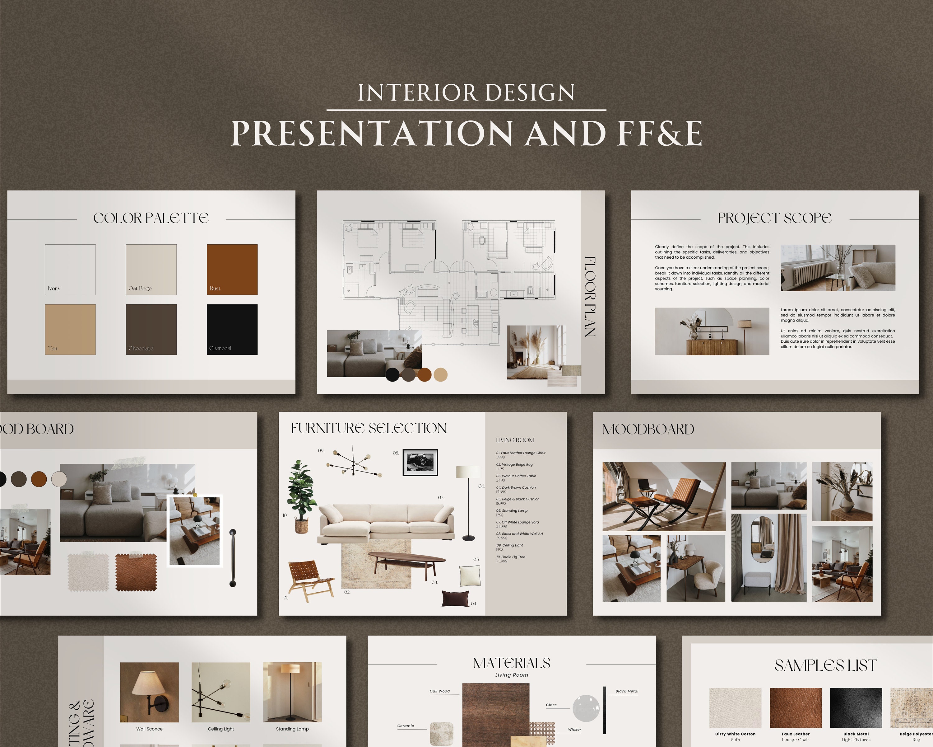 Interior Design Digital Presentation Board