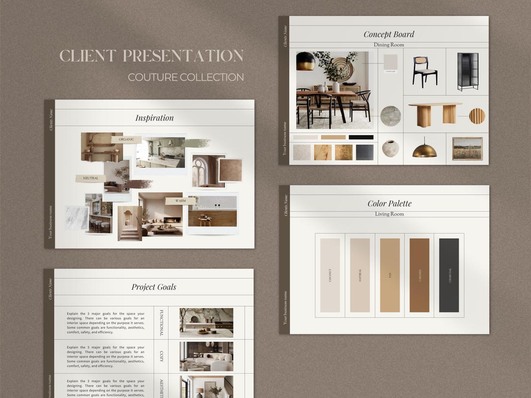 Interior Design Presentation | Interior Design Project Template ...