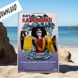 Digital Poster Sgt. Kabukiman N.Y.P.D. Horror Black Comedy Troma Cult Film