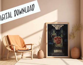 Digital Poster The Return of the Living Dead Horror Zombie Cult Film Download