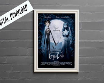 Digital Poster Corpse Bride 2005 Tim Burton Fantasy Cult Film Download