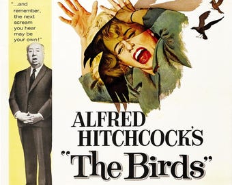 Digital Poster The Birds Horror Hitchcock Cult Film Download