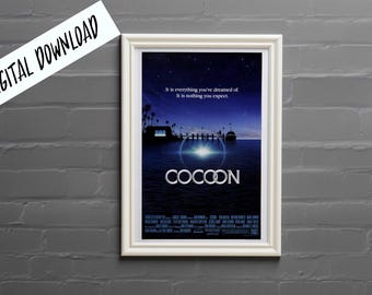 Digital Poster Cocoon 1985 Sci Fi Comedy Cult Film Download
