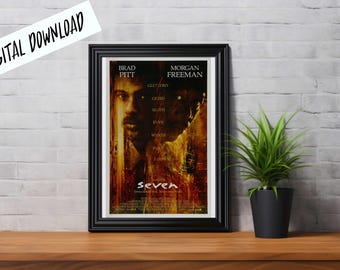 Digital Poster Seven 1995 Horror Thriller Cult Film Download