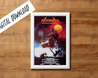 Digital Poster Razorback Horror Cult Film