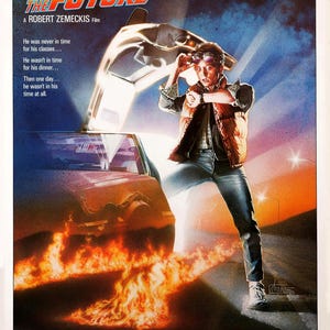 Digital Poster Back to the Future 1985 Sci Fi Cult Film Download