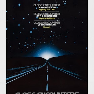 Digital Poster Close Encounters of the Third Kind Sci fi Cult Film Download