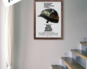 Digital Poster Full Metal Jacket 1987 Cult War Film Download