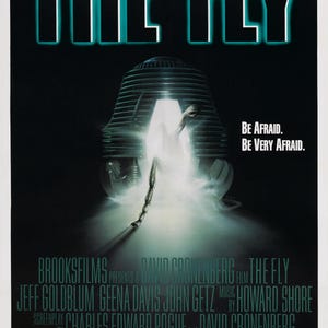 Digital Poster The Fly 1986 Horror Cronenberg Cult Film Download