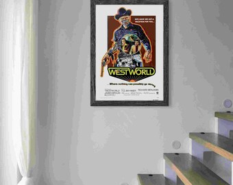Digital Poster Westworld 1973 Horror Cult Film Download
