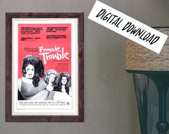 Digital Poster Female Trouble Black Comedy John Waters Cult Film Download
