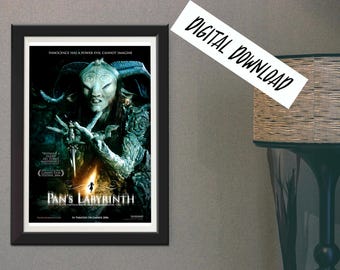 Digital Poster Pan's Labyrinth del Toro Horror Cult Film