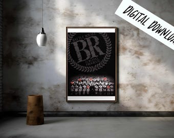 Digital Poster Battle Royale Japanese Horror Cult Film