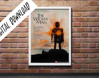 Digital Poster The Wicker Man 1973 Horror Cult Film Download