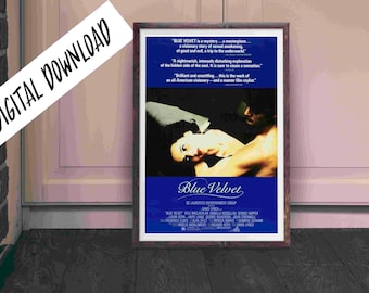 Póster digital Terciopelo Azul David Lynch Película Noir de Culto Descargar