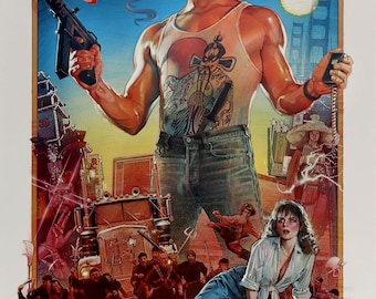 Digital Poster Big Trouble in Little China Fantasy Carpenter Cult Film Download Alternate Poster